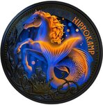 Pièce de monnaie en Cupronickel 3 Euro g 16 Millésime 2025 Mythical Creatures Austria HIPPOCAMPUS