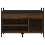 vidaXL Banc à chaussures chêne marron 85 5x32x57 5cm bois d'ingénierie