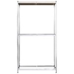 vidaXL Porte-pneus à 2 niveaux Argenté 110x40x180 cm Acier