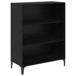 vidaXL Buffet Chêne noir 69 5 x 32 5 x 90 cm Bois d'ingénierie
