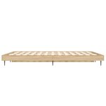 vidaXL Cadre de lit sans matelas chêne sonoma 120x190 cm