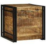 vidaXL Boîte de rangement 50 x 50 x 50 cm - Bois de manguier massif