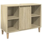 vidaXL Armoire salle de bain chêne sonoma 80x33x60cm bois d'ingénierie