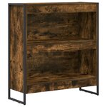 vidaXL Bibliothèque Chêne Fumé 80 x 30 x 155 cm Bois d'ingénierie