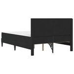 vidaXL Cadre de lit avec matelas Noir 140 x 200 cm Velours