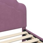 vidaXL Cadre de lit pour enfants avec tête de lit Violet 80 x 160 cm