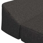 vidaXL Canapé-lit pliable Gris foncé 120 x 60 x 49 cm Tissu