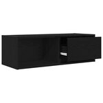 vidaXL Meuble TV chêne noir 80x31x25 5 cm bois d'ingénierie