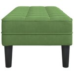 vidaXL Banc Vert Clair 113x57x39 cm en Velours