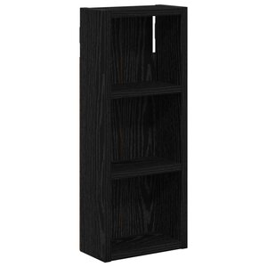 vidaXL Armoire murale de salle de bain Chêne Noir 20 x 10 x 50 cm