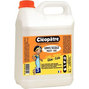 CLEOPATRE Colle blanche vinylique - Bidon de 5 litres de colle blanche