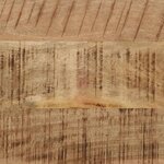 vidaXL Table console 110x30x75 cm bois de manguier massif brut et fer