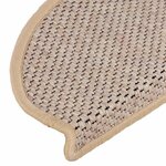 vidaXL Tapis d'escalier autocollants 15 Pièces 65x21x4 cm Beige clair