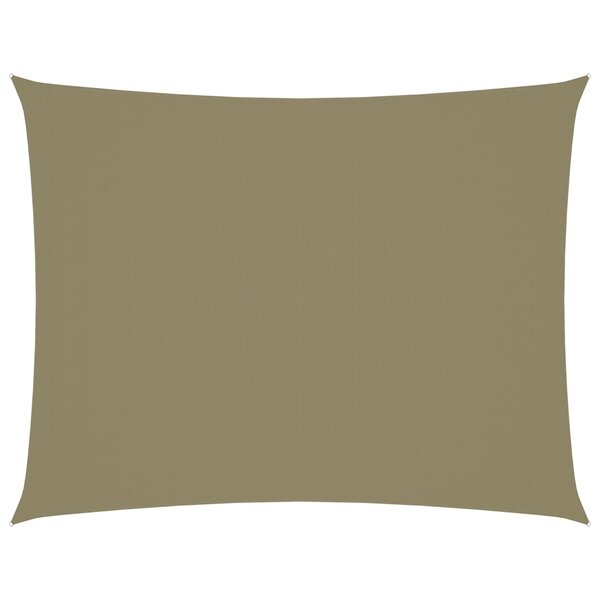 vidaXL Voile de parasol tissu oxford rectangulaire 5x7 m beige