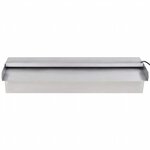 Lame d'eau rectangulaire à LED 45 cm en acier inoxydable pour piscine