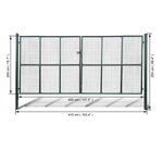 vidaXL Portillon Maille 415 x 250 cm / 400 x 200 cm