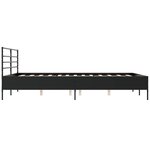 vidaXL Cadre de lit sans matelas noir 160x200 cm