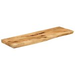 vidaXL Dessus de table 110x20x3 8cm bord vif bois massif manguier brut