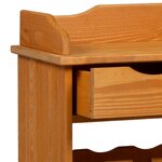 vidaXL Rangement à Vin 90x60x30 cm Bois Massif Pin