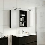 vidaXL Ensemble de Meubles de Salle de Bain 3 Pièces 90 x 10 5 x 50 cm