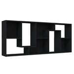 vidaXL Bibliothèque Noir 67x24x161 cm Bois d'ingénierie