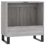 vidaXL Armoire de bain sonoma gris 58x33x60 cm bois d'ingénierie