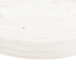 vidaXL Dessus de table rond blanc Ø90x3 cm bois de pin massif