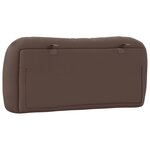 vidaXL Coussin de tête de lit marron 80 cm similicuir