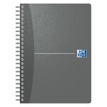 Carnet A5 Office Essentials, couverture souple, double spirale, 180 pages, carreaux Seyès, couleurs assorties (bloc 70 feuilles)