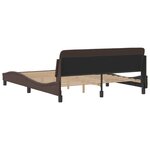 vidaXL Cadre de lit sans matelas marron 160x200 cm similicuir