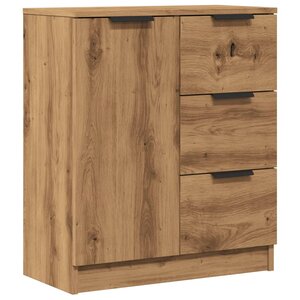 vidaXL Buffet chêne artisanal 60x30x70 cm bois d'ingénierie