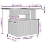 vidaXL Ensemble de canapé de jardin 8 Pièces Marron Poly rotin