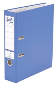 Classeur levier Smart A4 Polypropylène Dos de 80 mm Bleu ciel ELBA