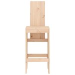 vidaXL Tabourets de bar lot de 2 40x42x120 cm bois massif de pin