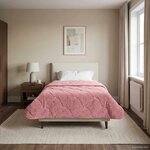 vidaXL Duvet d'hiver 155 x 200 cm Hiver Rose Respirant