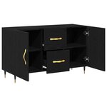 Buffet vidaXL Chêne Noir 100x36x60 cm Bois d'ingénierie