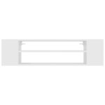 vidaXL Meuble TV suspendu Blanc 100x30x26 5 cm Bois d’ingénierie