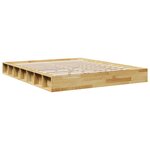 vidaXL Cadre de lit sans matelas 140x190 cm bois massif de chêne