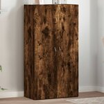 vidaXL Armoire de classement chêne fumé 60x32x115 cm bois d'ingénierie