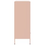vidaXL Buffet haut rose 68x39x101 5 cm acier