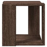 vidaXL Table basse chêne marron 32x32x30 cm bois d'ingénierie