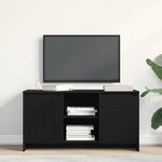 Meuble TV vidaXL en chêne noir 102x37 5x52 5 cm en bois d'ingénierie