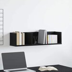 vidaXL Étagère Murale Chêne noir 75 x 18 x 18 cm Bois d'ingénierie