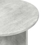 vidaXL Ensemble de tables d'appoint 2 pc Gris béton Ø 45 x 45 cm