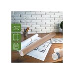 Pack and Move - Lot 24 tubes pour expédition et emballage - ø0.6x50cm - pour affiche et poster - Avec capuchon
