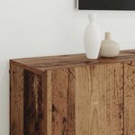 vidaXL Unites TV Montage mural 6 Pièces Bois ancien Bois d'ingénierie