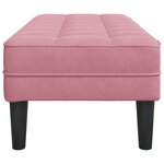 vidaXL Banc Rose 113x57x39 cm en Velours