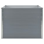 vidaXL Jardinière 100x100x77 cm Acier galvanisé Gris