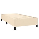 vidaXL Cadre de lit Crème 100 x 200 cm Tissu