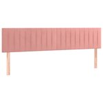 vidaXL Sommier à lattes de lit avec matelas rose 120x190 cm velours